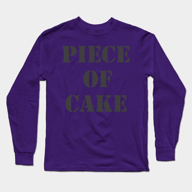 Piece Of Cake Long Sleeve T-Shirt by Retrofloto